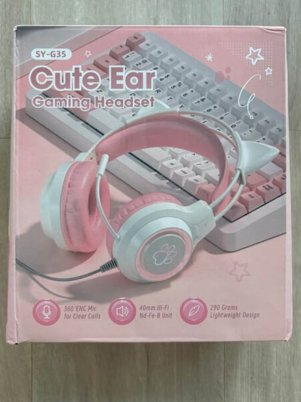 Cat Ear Gaming Headset with Microphone